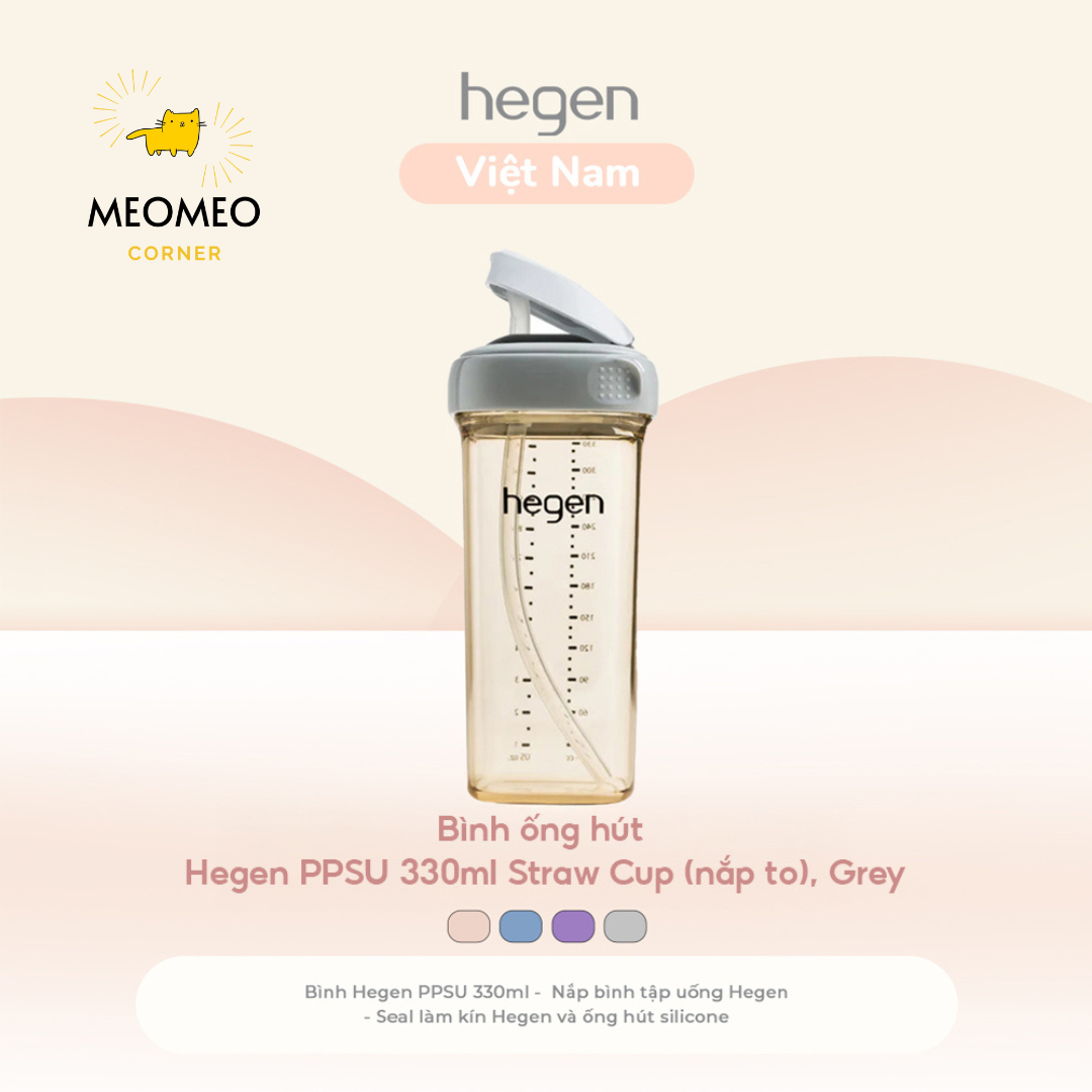 Bình ống hút Hegen PPSU 330ml