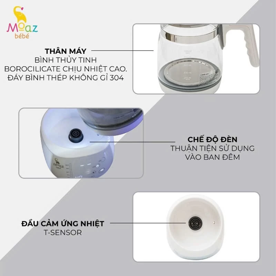 Bình đun nước thông minh Moaz Bebe MB-002