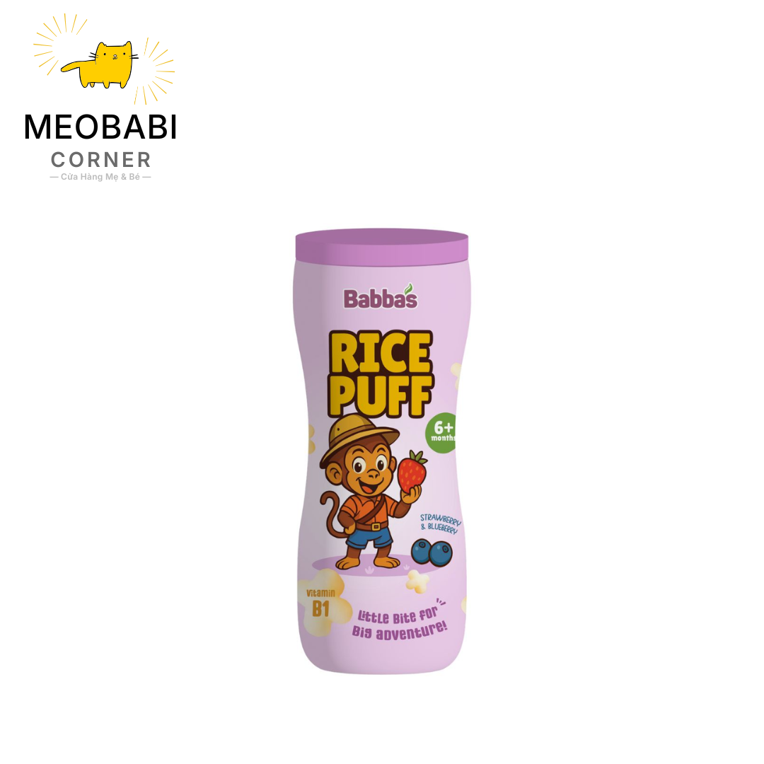 Bánh gạo Babba's phiêu lưu cho bé tư 6m+ 45g