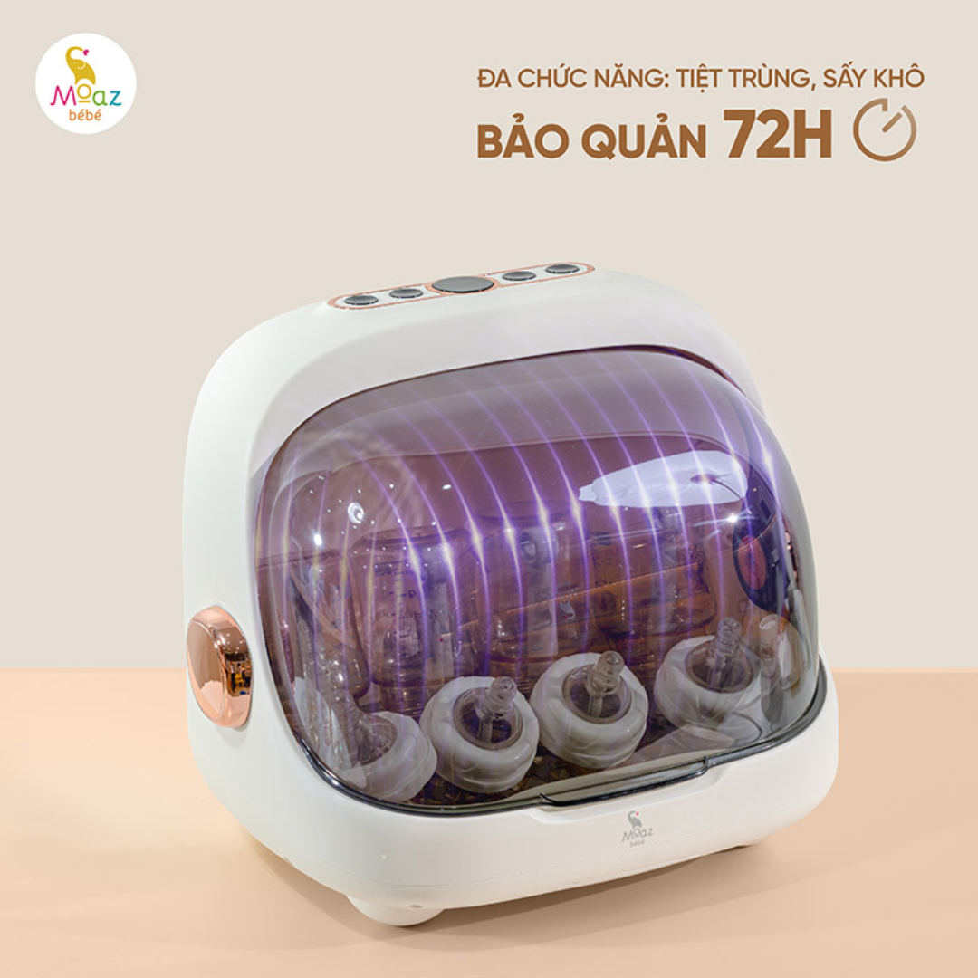 Máy úp bình sữa tiệt trùng UVC Moaz Bebe MB-044