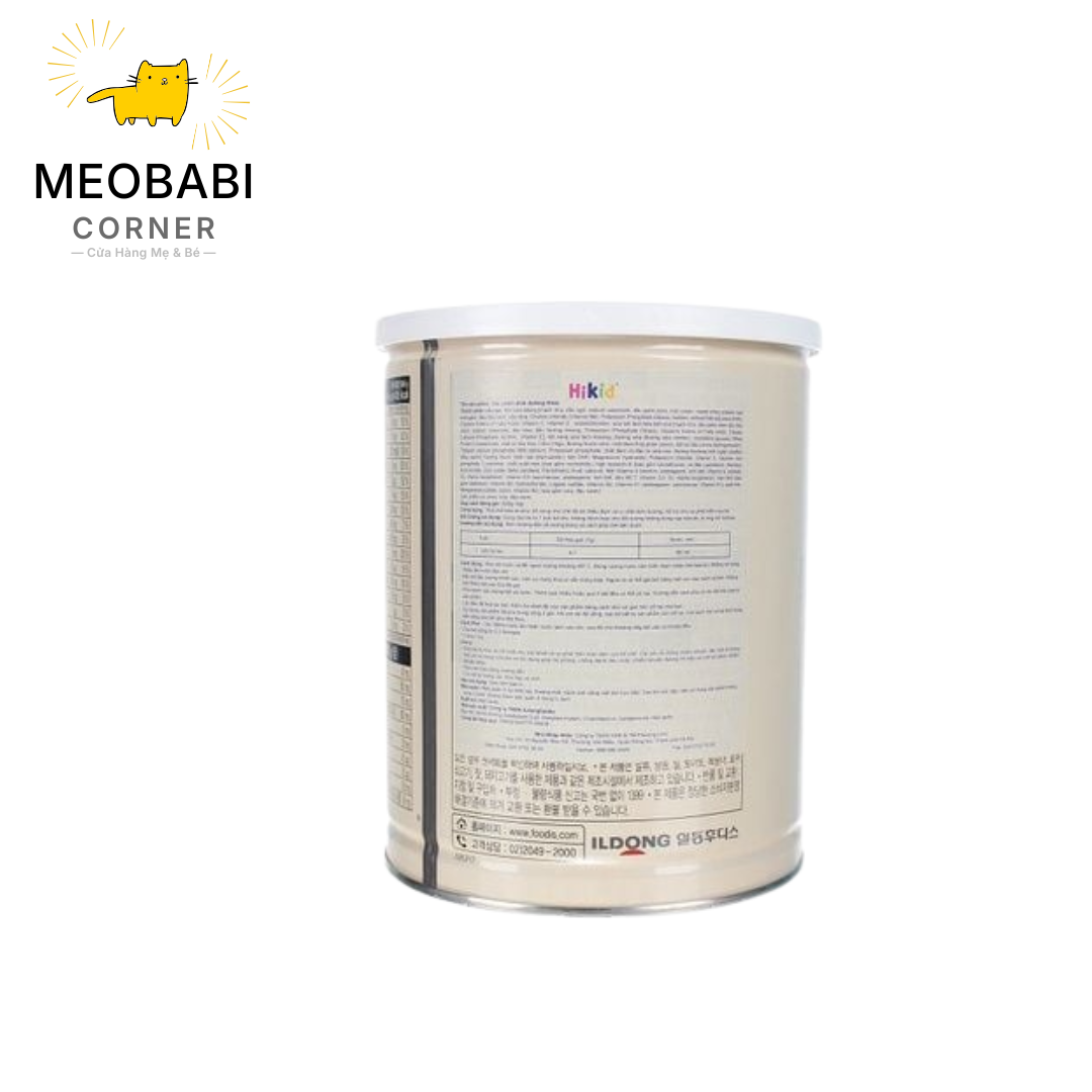 Sữa bột Hikid bò lon 600gr
