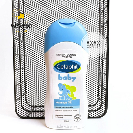 Dầu mát xa Cetaphil cho bé Centaphil Massage Oil Baby Face & Body 200ml