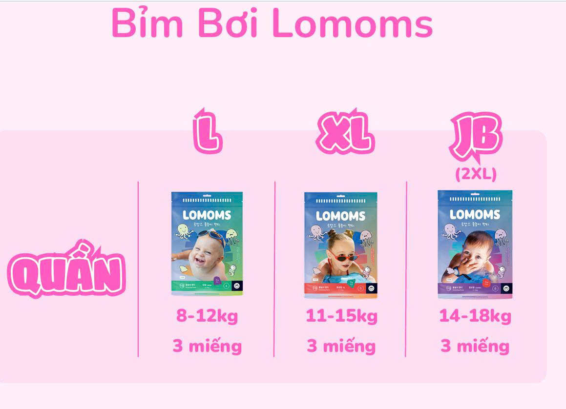 Bỉm bơi Lomoms