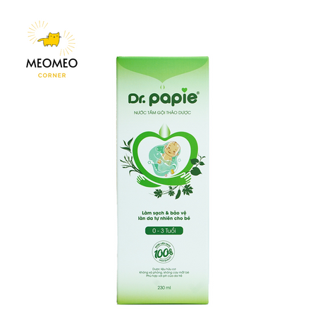 Nước tắm thảo dược Dr.Papie chai 230ml