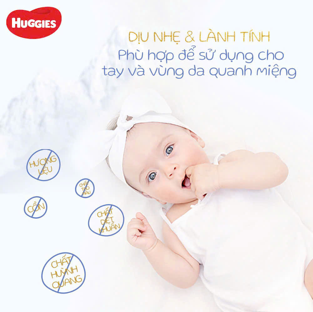 Khăn ướt Huggies Golden Wet Wipes 80 miếng