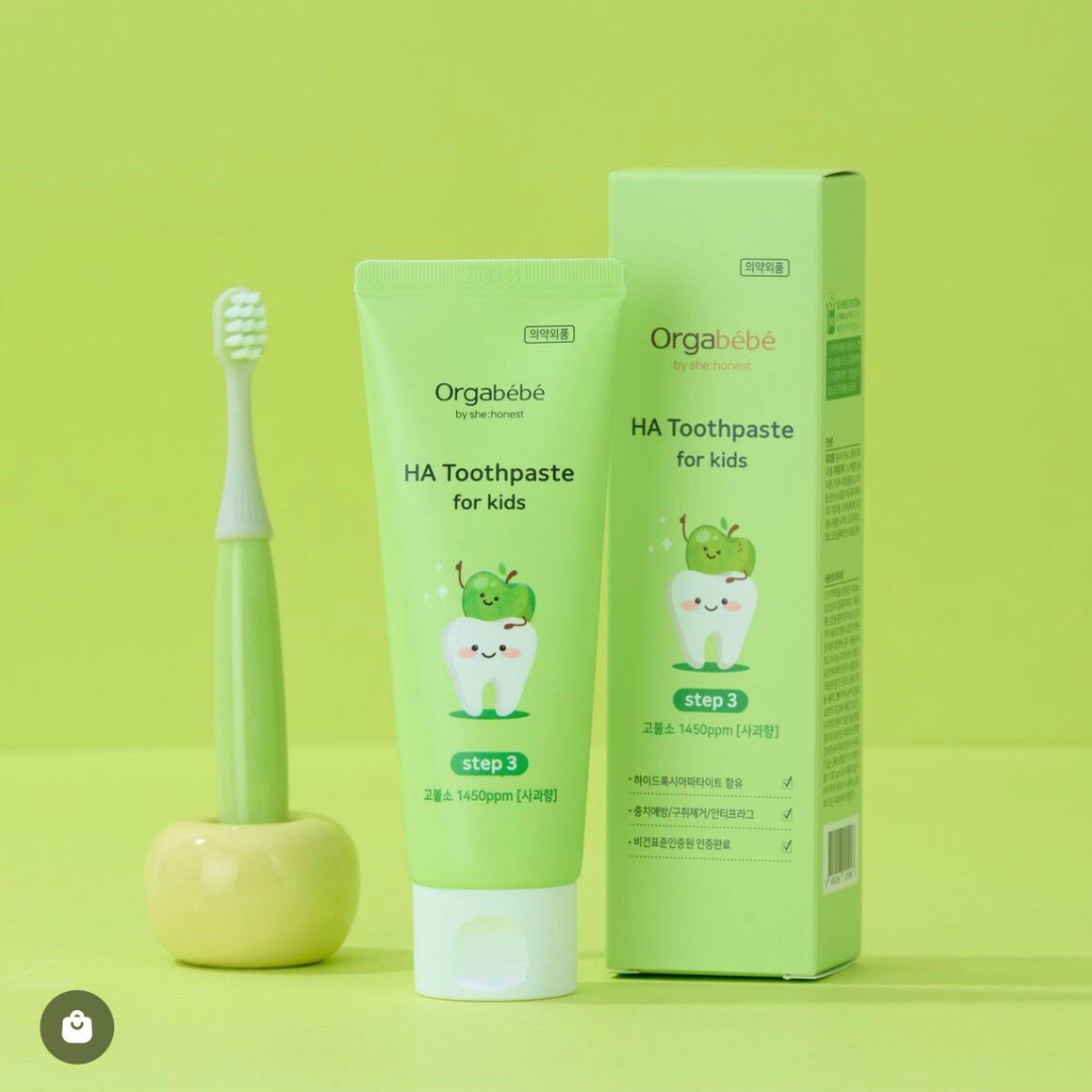 Kem đánh răng thuần chay Orgabebe cho bé 0m+