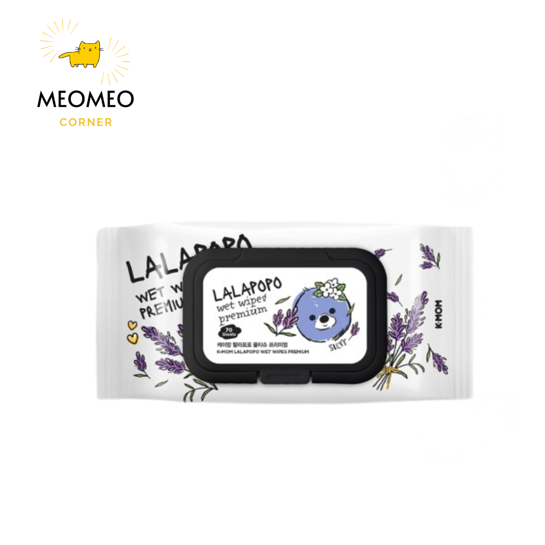 Khăn ướt thuần chay vân nổi cao cấp K mom Lalapopo