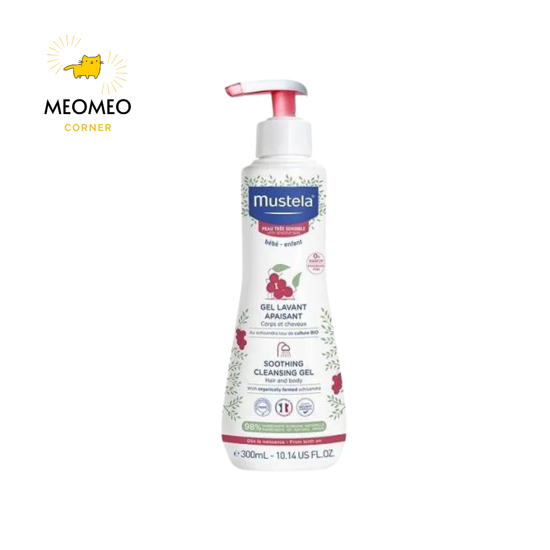 Sữa Tắm Gội Da Thường & Da Nhạy Cảm Mustela Gentle Cleansing Dạng Gel