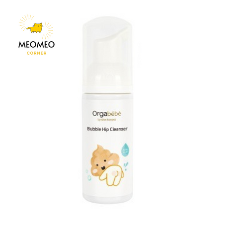 *Dung dịch vệ sinh mông và vùng kín Orgabebe Hàn Quốc chính hãng, dạng bọt, hữu cơ, an toàn cho bé