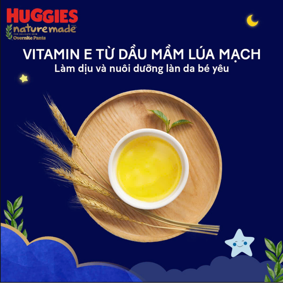 Tã bỉm quần Huggies Nature Made Overnight OVN đêm M L XL XXL
