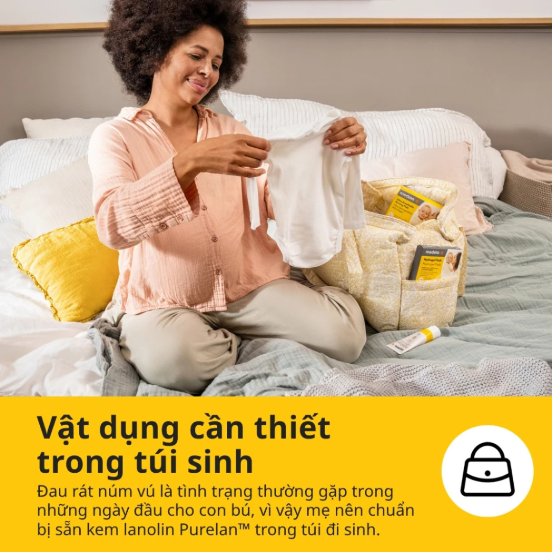 Kem Purelan™ Medela - Kem bôi nứt cổ gà, khô da
