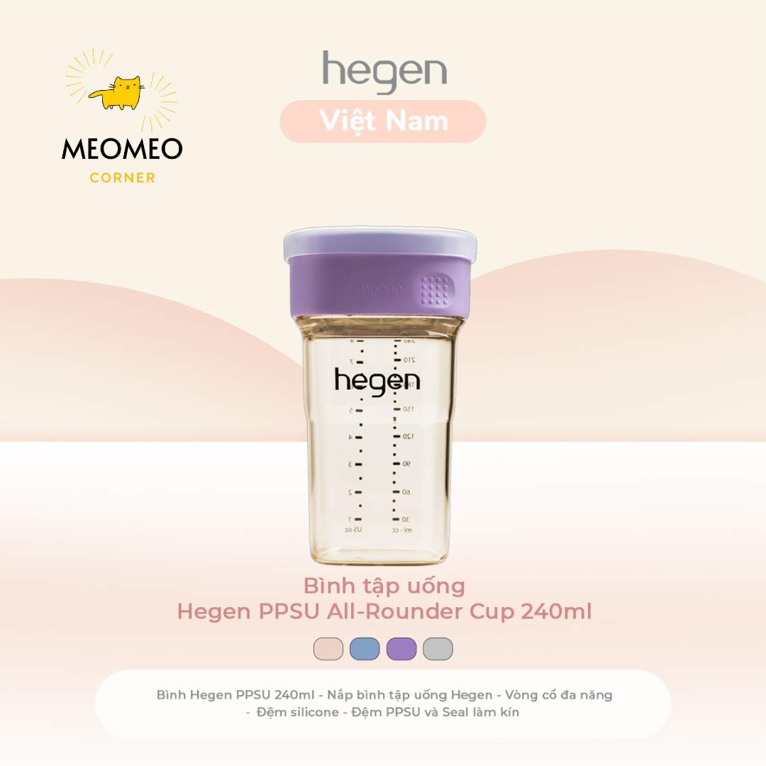 Bình tập uống Hegen PPSU All-Rounder Cup 240ml