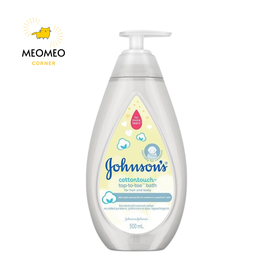 Sữa tắm gội toàn thân mềm mịn Johnson's baby bath Cotton touch