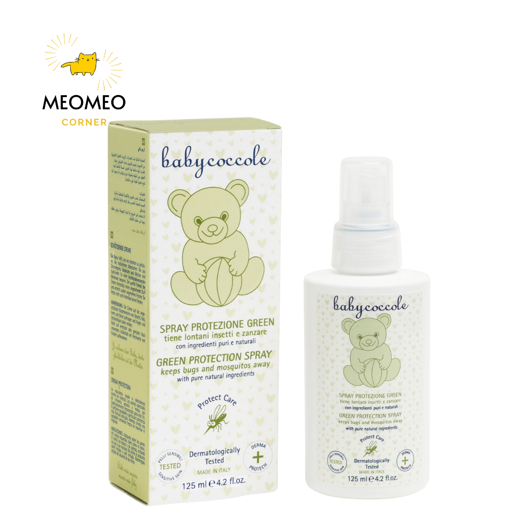 Xịt / Kem xua muỗi / bút chấm muỗi chiết xuất tía tô đất và cây phong lữ Babycoccole 0M+