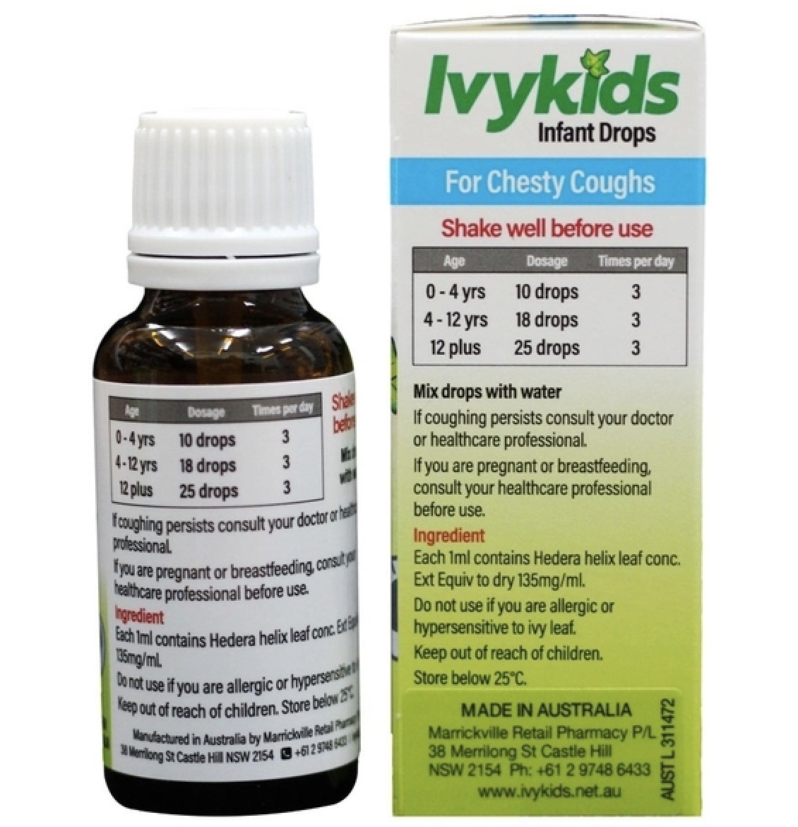 Tinh Chất Ho, Tiêu Đờm cho bé IvyKids 20ml