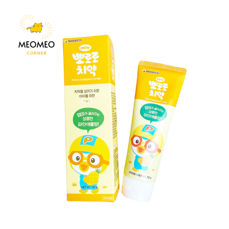 Kem đánh răng Pororo Hàn quốc 90gr cho bé từ 2 tuổi
