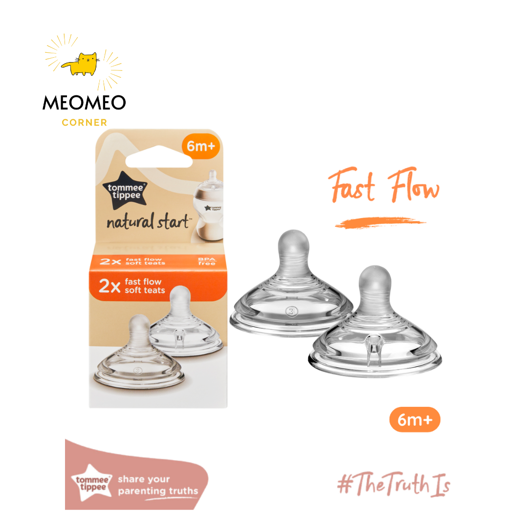 Núm ty thay thế bình sữa Tommee Tippee