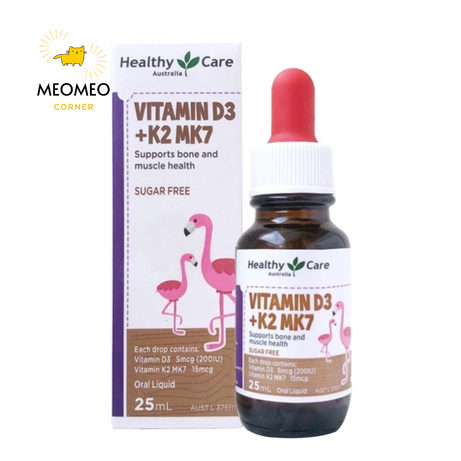 *Vitamin D3K2 MK7 Healthy Care Úc 25ml