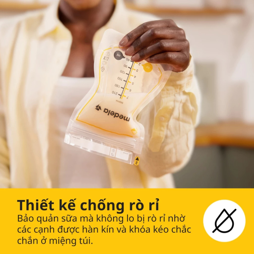 Túi trữ sữa Medela Easy Pour loại 210ml - Không rỏ rỉ - An toàn - Tiện lợi