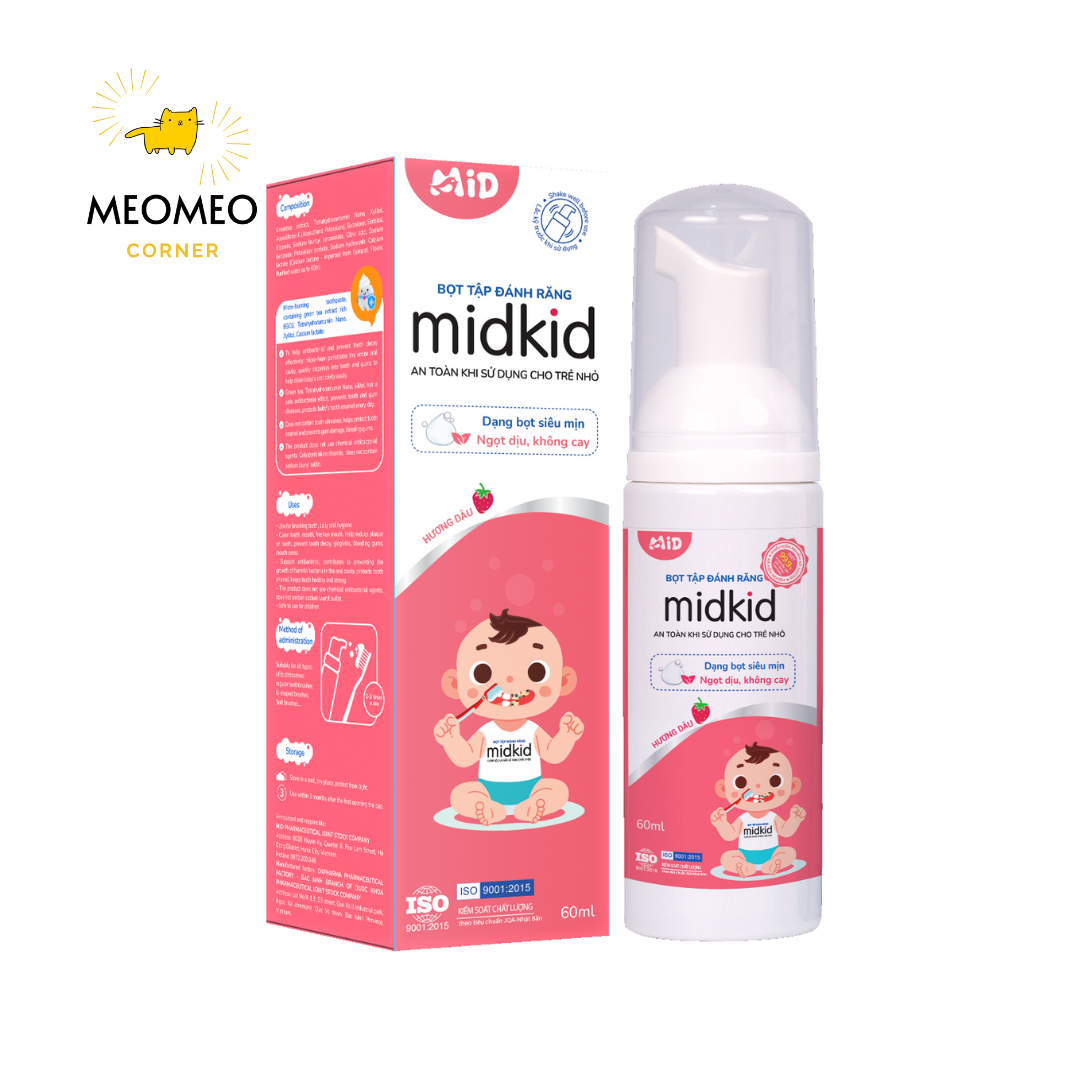 Bọt tập đánh răng Midkid