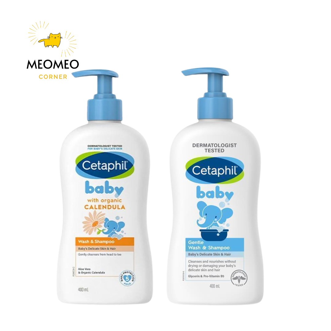 Sữa tắm gội toàn thân dịu nhẹ & hoa cúc Cetaphil Baby 400ml