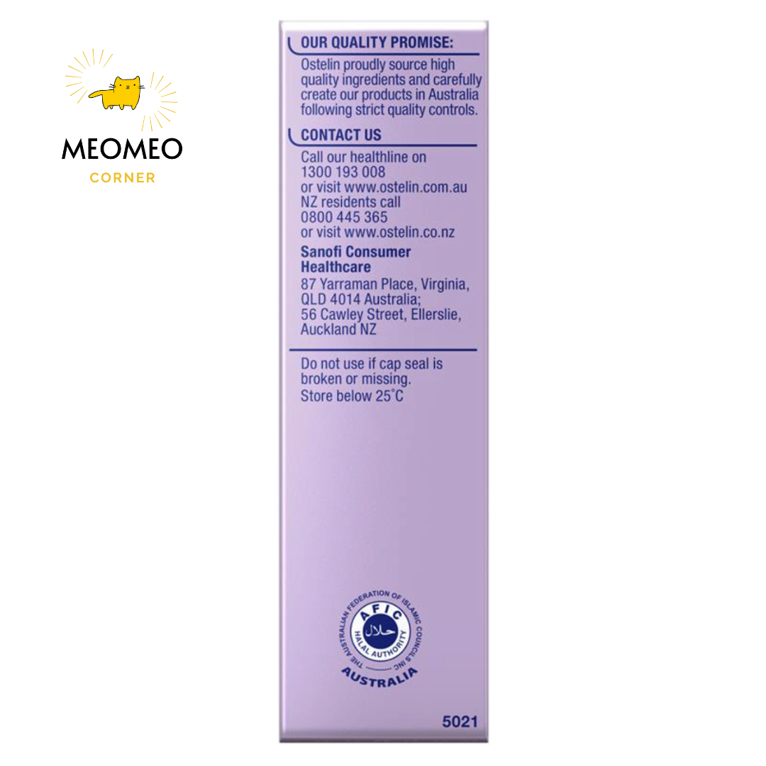 Ostelin Vitamin D3 Liquid cho bé của Úc 20ml