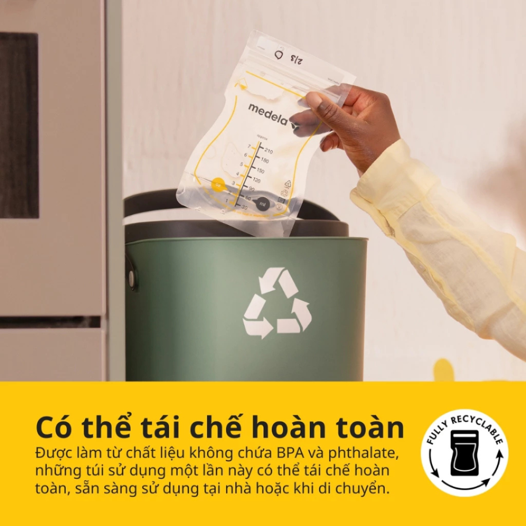 Túi trữ sữa Medela Easy Pour loại 210ml - Không rỏ rỉ - An toàn - Tiện lợi