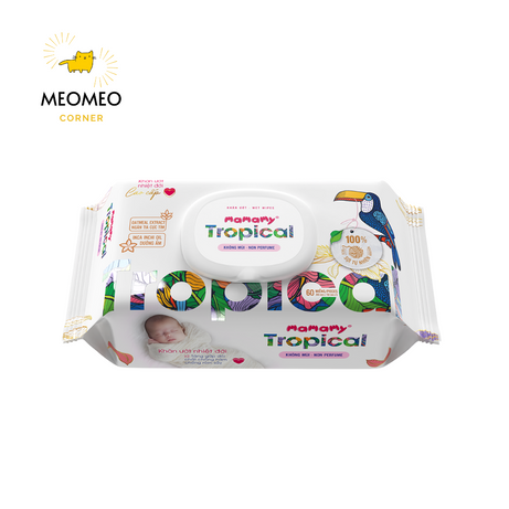 Khăn giấy ướt không mùi Mamamy ngừa hăm cho bé