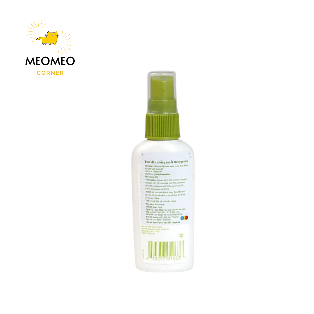 Tinh dầu xịt chống muỗi Babyganics 59ml Mỹ