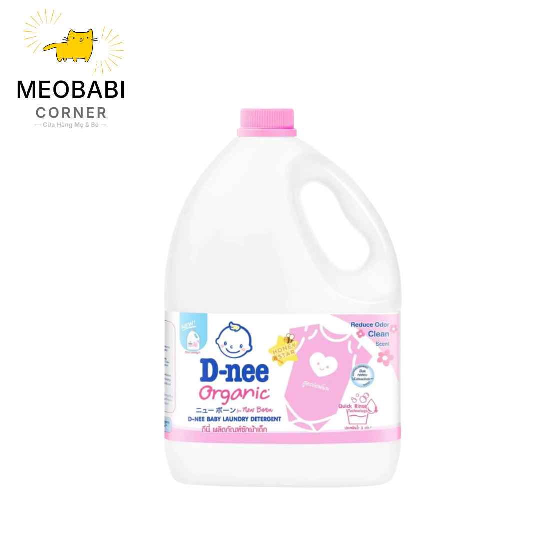 Nước Giặt Quần Áo Em Bé D-nee can 3kg