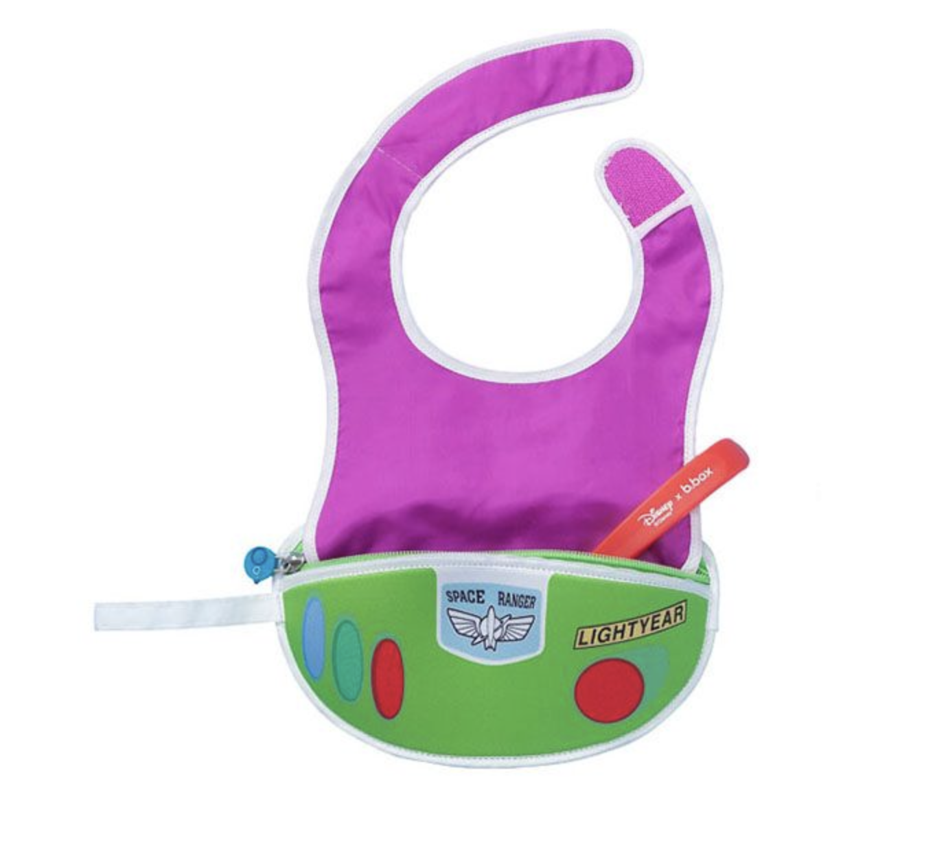 b.box Yếm ăn dặm phiên bản Disney có túi hứng dễ vệ sinh tặng kèm 1 muỗng silicone cho bé