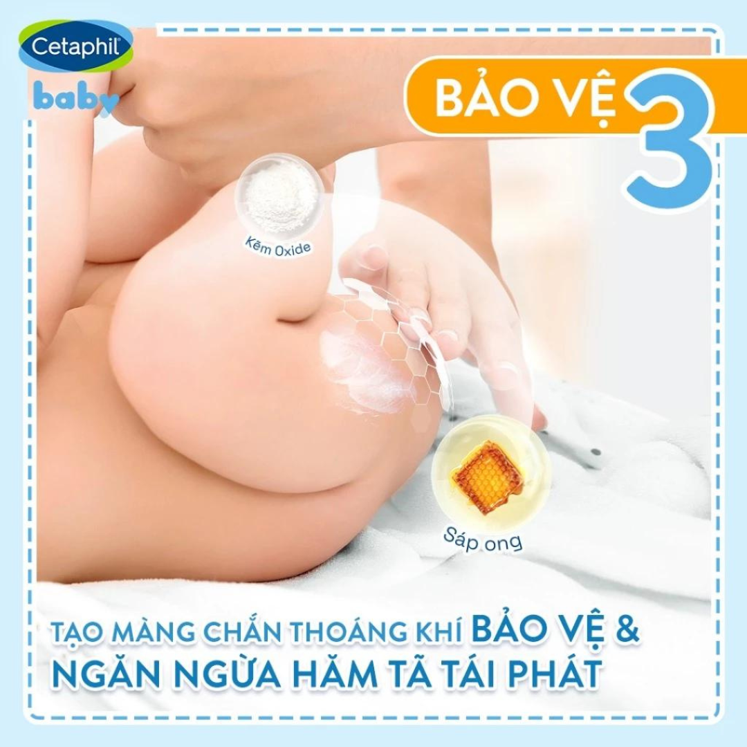 Kem Làm Dịu & Phòng Ngừa Hăm Tã Cetaphil Baby Diaper Cream Với Hoa Cúc Hữu Cơ