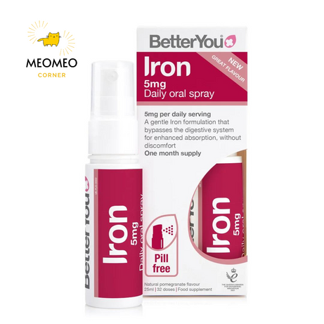 Sắt xịt Iron Gold Drops Better You của Anh Quốc