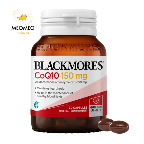 Viên uống bổ tim mạch Blackmores CoQ10 150mg của Úc 30 viên