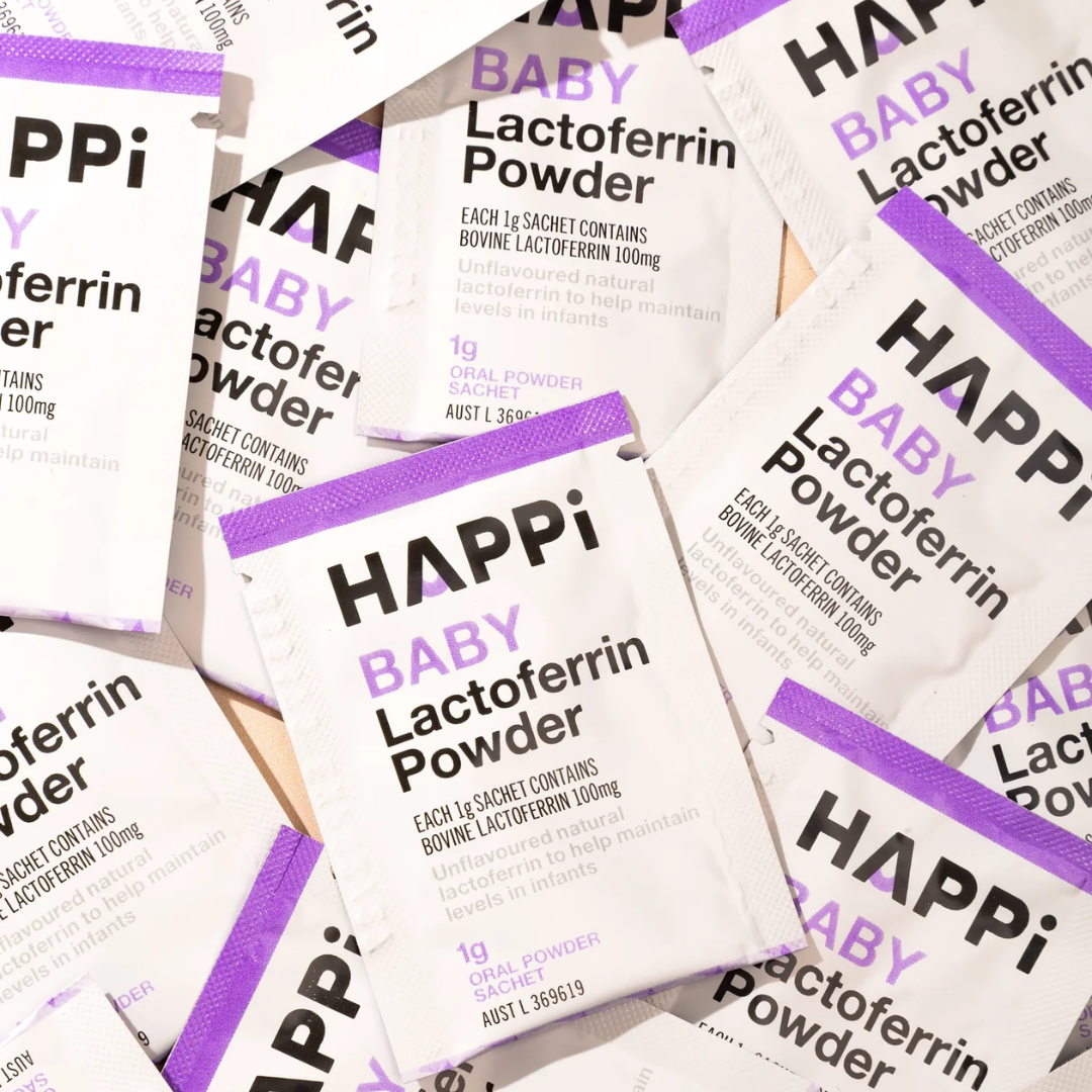 Bột tăng đề kháng HAPPi Lactoferrin Baby Úc cho bé từ 1 tháng tuổi
