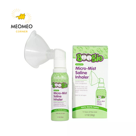 Xịt nước muối dạng phun sương Boogie Micro mist Saline Inhaler 50g cho bé từ sơ sinh
