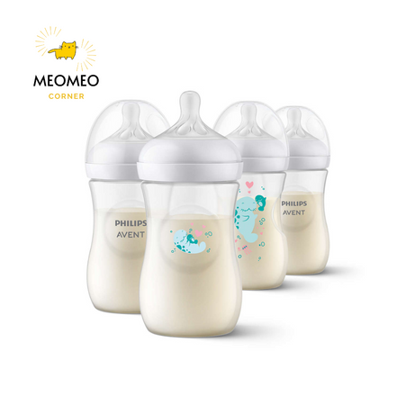 Bình sữa Avent Natural HOẠ TIẾT Phillip Avent 260ml