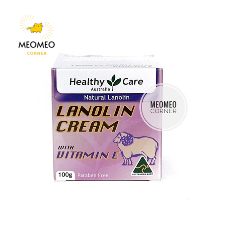 Kem nhau thai Healthy Care Lanolin with Sheep Placenta/ Vitamin E / Hoa Anh Thảo Everning Primrose 100g