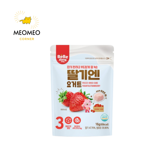 Sữa chua/ Phô mai Trái Cây Sấy Lạnh Cho Bé Ăn Dặm Bebedang Hàn Quốc từ 8 tháng tuổi