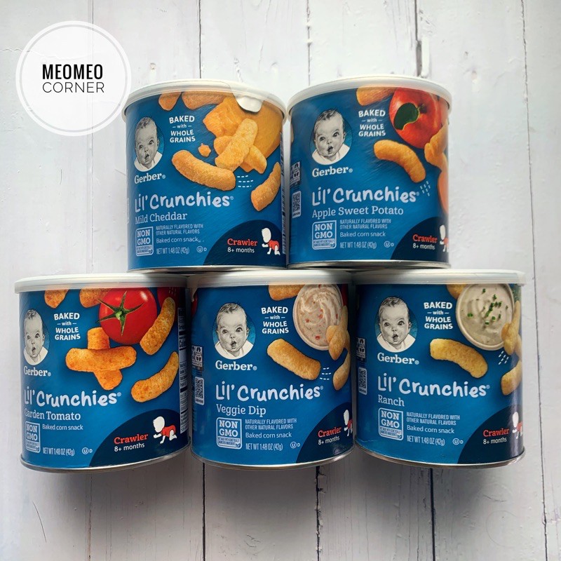 Bánh Ăn Dặm Gerber Puffs cho bé từ 8 tháng hình ngôi sao 42G Snacks for baby