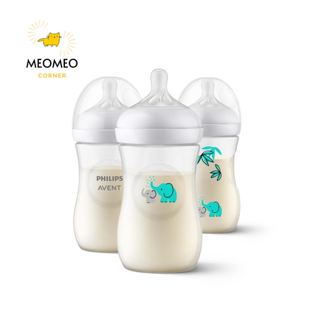 Bình sữa Avent Natural HOẠ TIẾT Phillip Avent 260ml