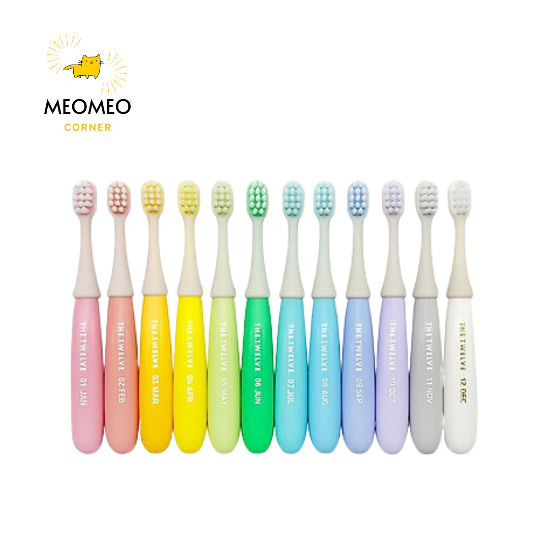 Bàn chải đánh răng siêu mềm the Twelve Hàn Quốc cho bé từ 12 tháng - 36 tháng tuổi