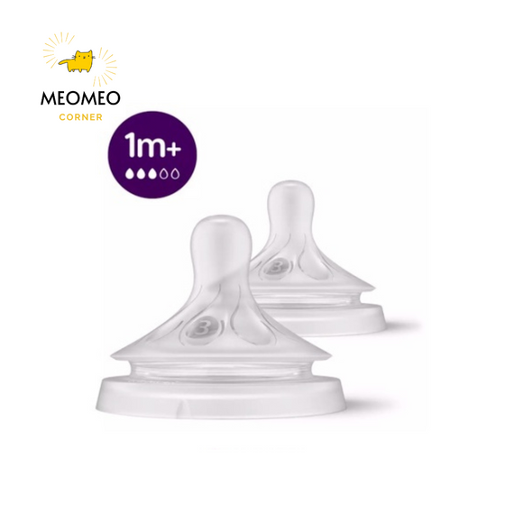 Núm ti Avent/ Núm ty bình sữa Phillip Avent Natural cổ rộng