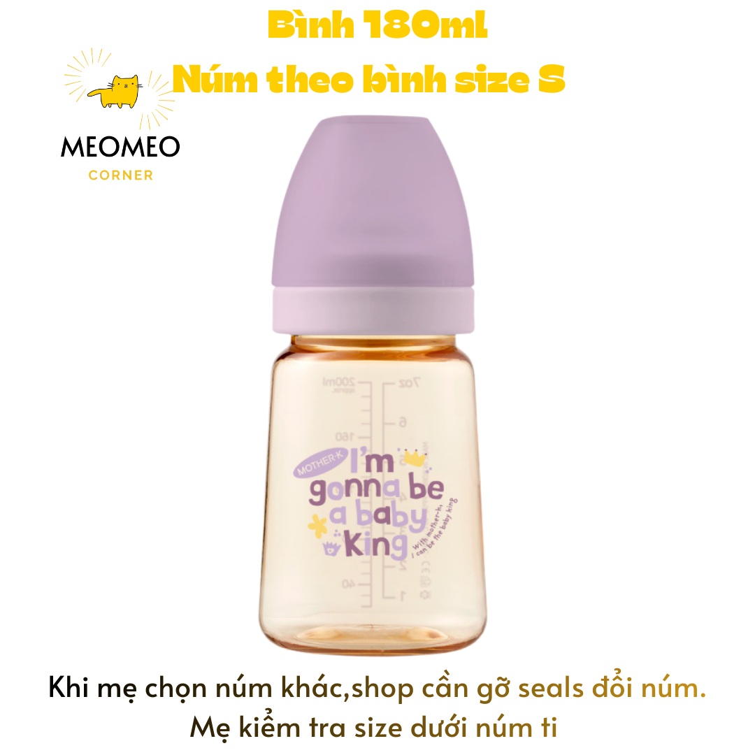 Bình Sữa PPSU Hàn Quốc MOTHER-K 180ml & 280ml