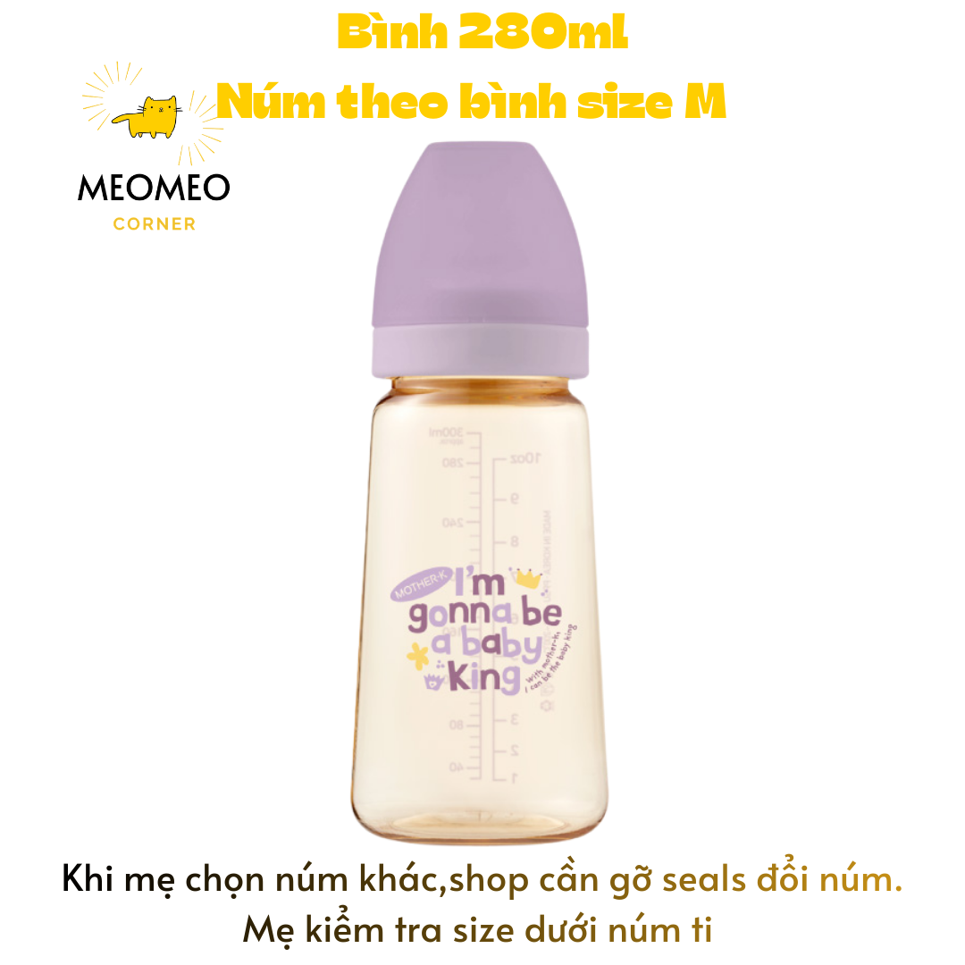 Bình Sữa PPSU Hàn Quốc MOTHER-K 180ml & 280ml