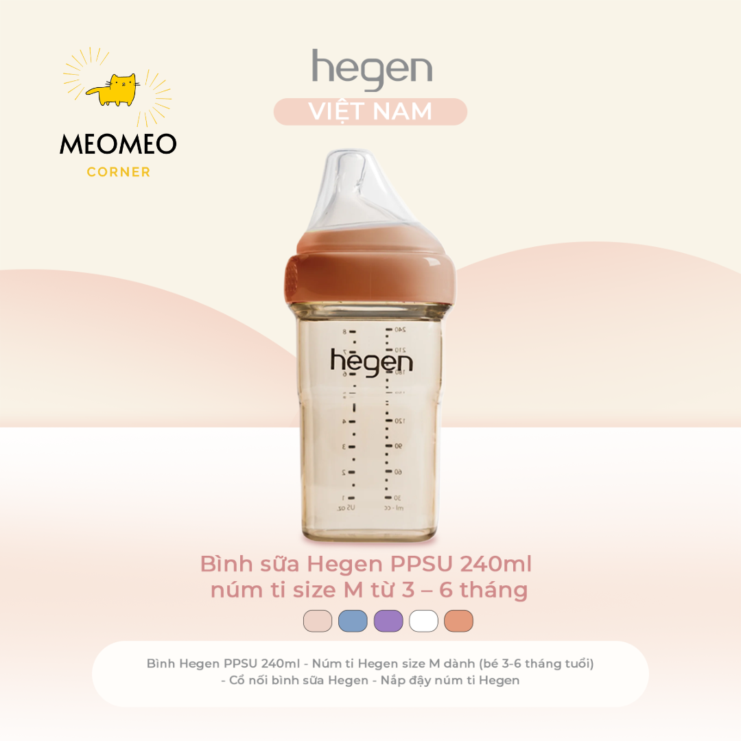 [FULLBOX] Bình sữa PPSU Hegen