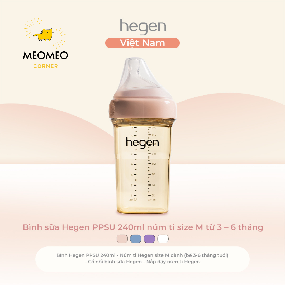 [FULLBOX] Bình sữa PPSU Hegen