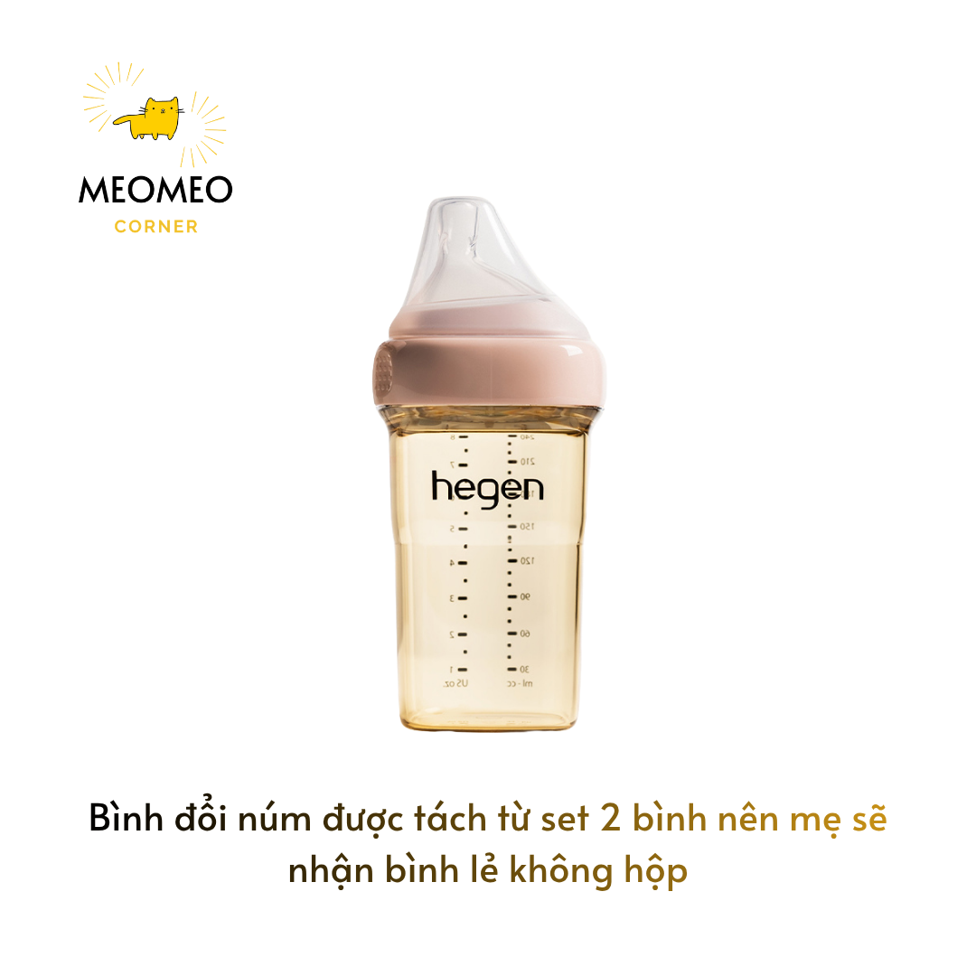 [THAY NÚM] Bình sữa PPSU Hegen