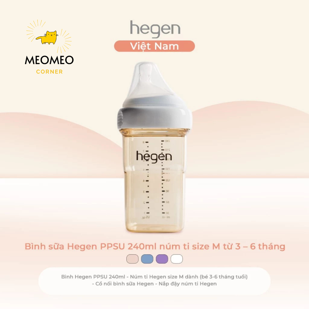 [FULLBOX] Bình sữa PPSU Hegen