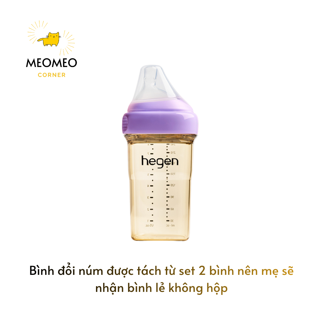 [THAY NÚM] Bình sữa PPSU Hegen